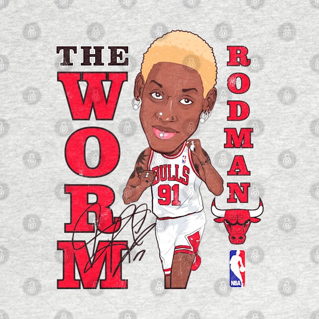 Vintage Dennis Rodman The Worm by portraiteam